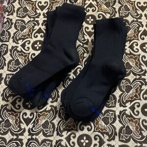 Hanes Men’s Black Crew Socks – Size L – 12 Pairs NEW